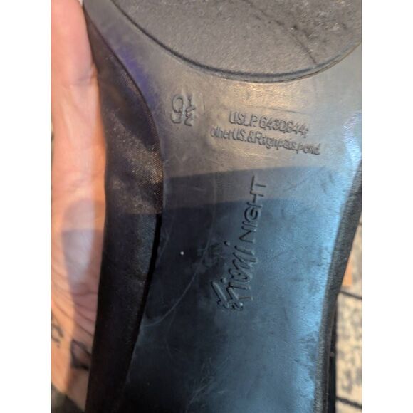 Fioni nights black fabric heets size 9.5 - Picture 5 of 6